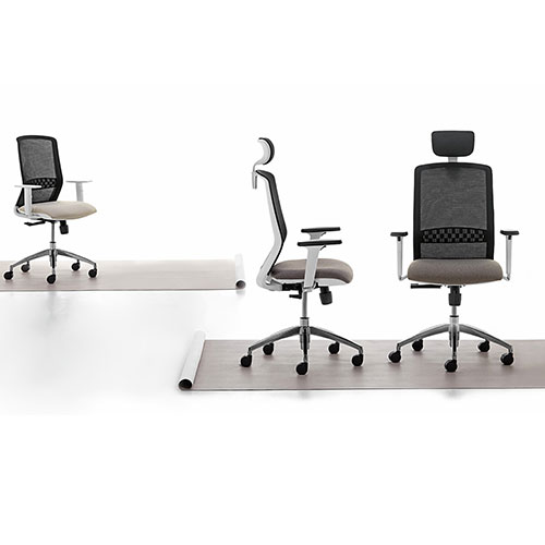 Scaun operativ Linea Fabbrica Tekna White